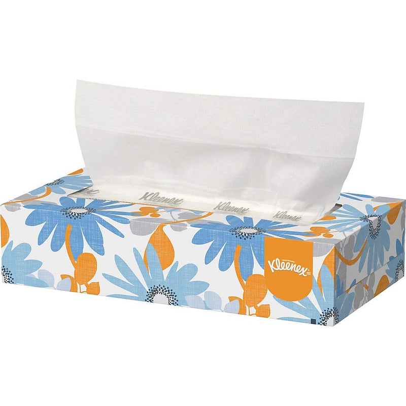 Kimberly-Clark Kleenex 21606BX White Facial Tissue, 2-Ply, White, Pop-Up Box (Box of 125 Tissues) - Image 3